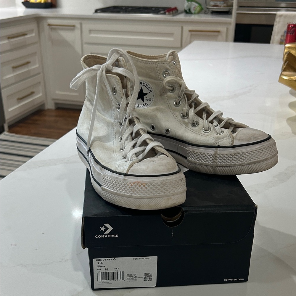 Converse High Top Sneakers - White